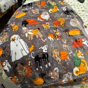 halloween puppy blanket